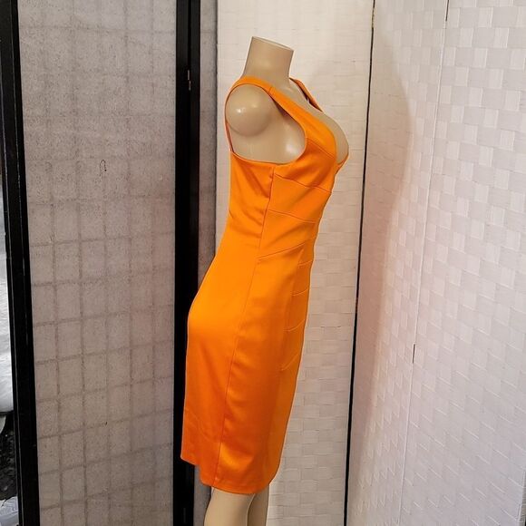 BRAND NEW SANGRIA BANDAGE V-NECK SLEEVELESS SHEATH DRESS - Picture 4 of 14